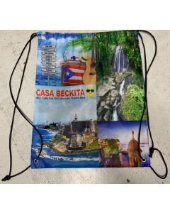 Durable Full Color Print Drawstring bag /backpack